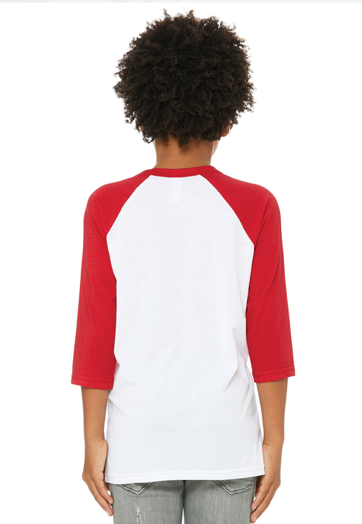 Youth Three-Quarter Sleeve Baseball Tee