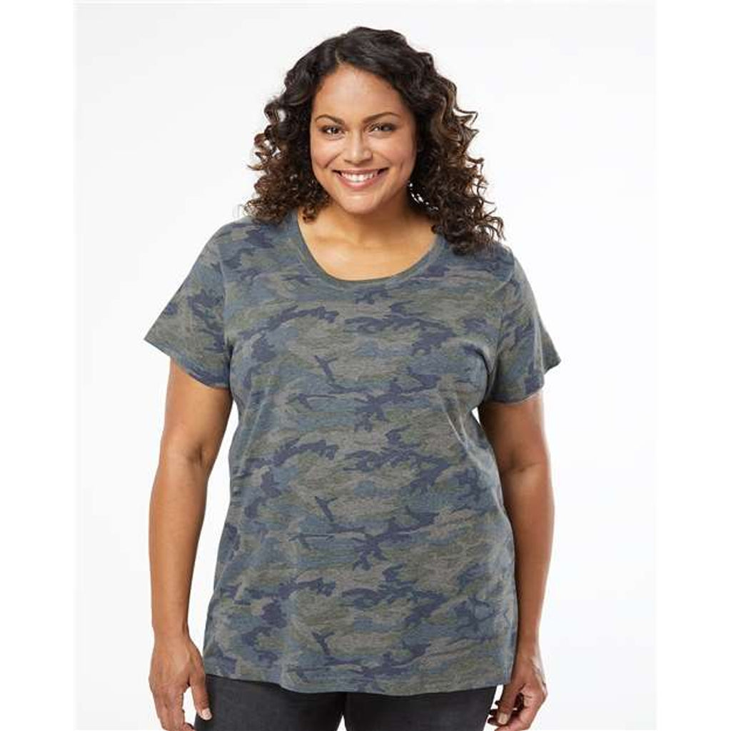 Retro Camo Curvy Tee